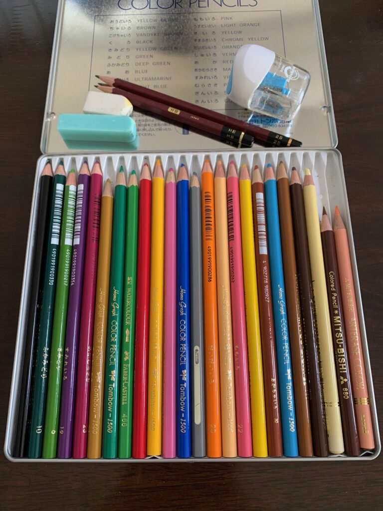 STAEDTLER11色&トンボ12色 保育士試験造形 色鉛筆 文房具 - アート用品